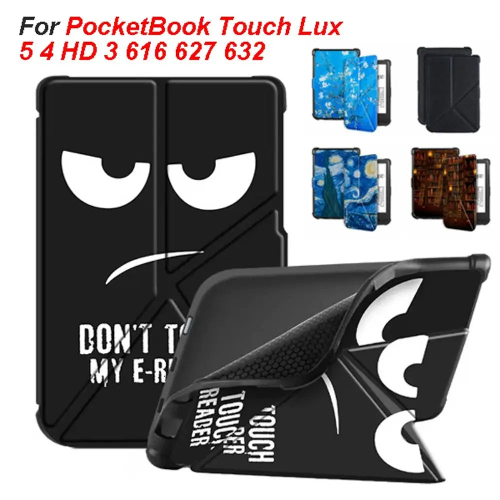PocketBook 6" Folio Case – Auto Sleep/Wake & Shockproof Cover E-Reader Folio Case HIP