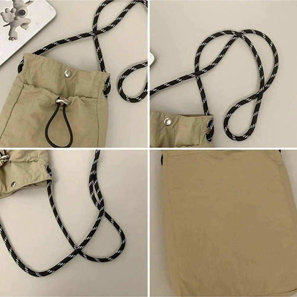 Lightweight Canvas Crossbody Bag – Minimalist Shoulder Tote Crossbody Shoulder Bag HIP