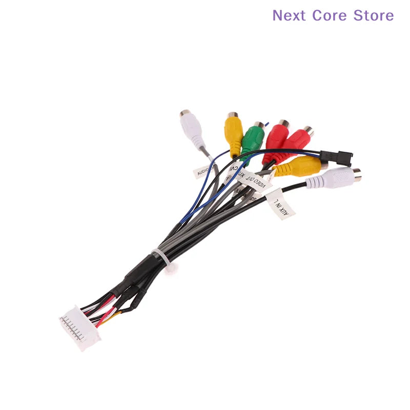 20-Pin Car Stereo Wiring Harness – AUX Audio Connector Cable Car Audio Harness HIP