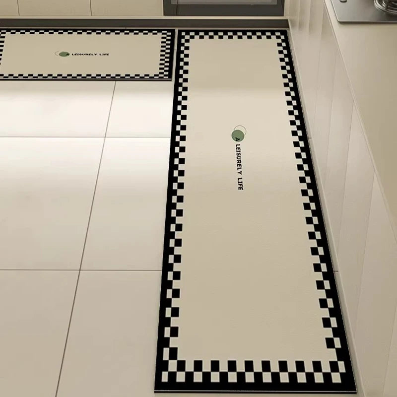 Waterproof Non-Slip PVC Kitchen Floor Mat – Oil-Resistant Rug Kitchen Floor Mat HIP GU5698-P 1pc 50x120cm