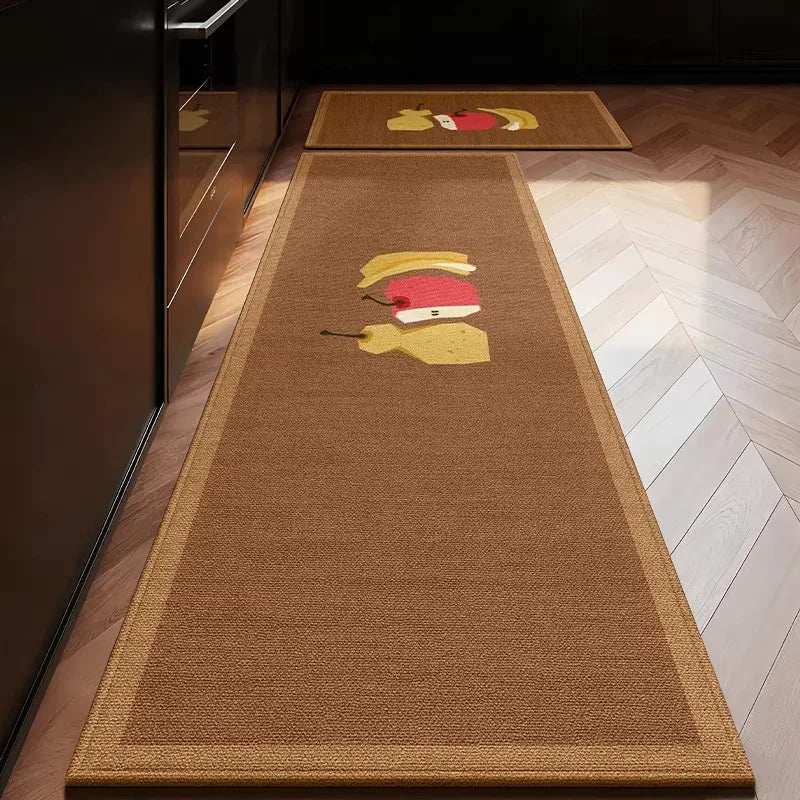 Kitchen Floor Mat – Soft Stain-Resistant Loop Pile Rug Kitchen Floor Rug HIP GU5781-QD 1pc 50x120cm