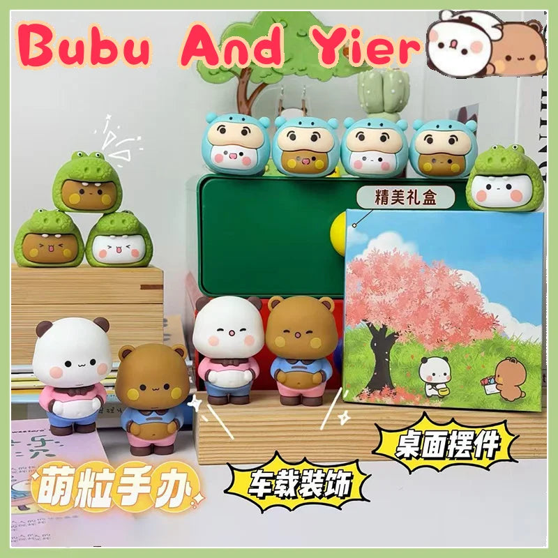 Panda Bubu & Dudu Desktop Model Toy – Cute Desk Ornament Collectible Desk Figurine HIP
