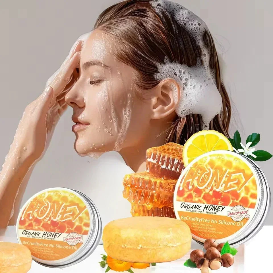 LUXURYTO Natural Honey Shampoo Bar – Clarify & Soften Hair Honey Shampoo Bar HIP