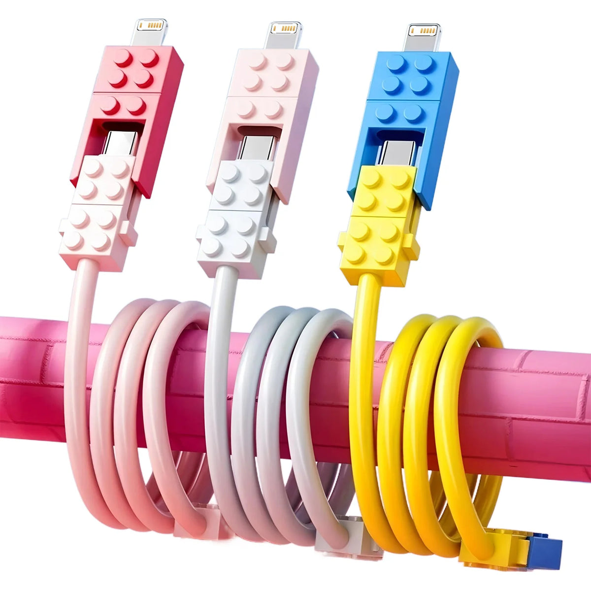 2-in-1 Fast Charge Cable USB-C to C & Lightning | Fireurus USB Charging Cable HIP