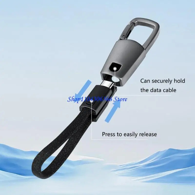 Alloy Keychain USB-C 60W Fast Charging Braided Cable USB-C Charging Cable HIP
