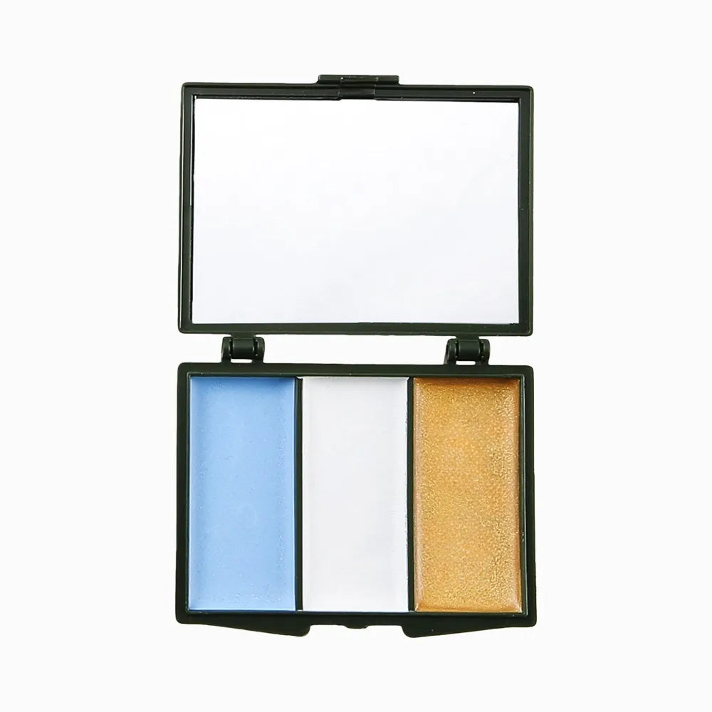 Three-Color Camouflage Face Painting Kit - Tactical Outdoor Cs Field Equipment Realistic Camouflage Makeup Oil Disguise Blending HIP 3 Color Argentina