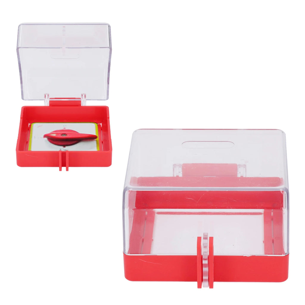 Push Button Lockout Cover Emergency Stop Button Cover Multipurpose Resistance Transparent PC Case for Workshop Factory HIP