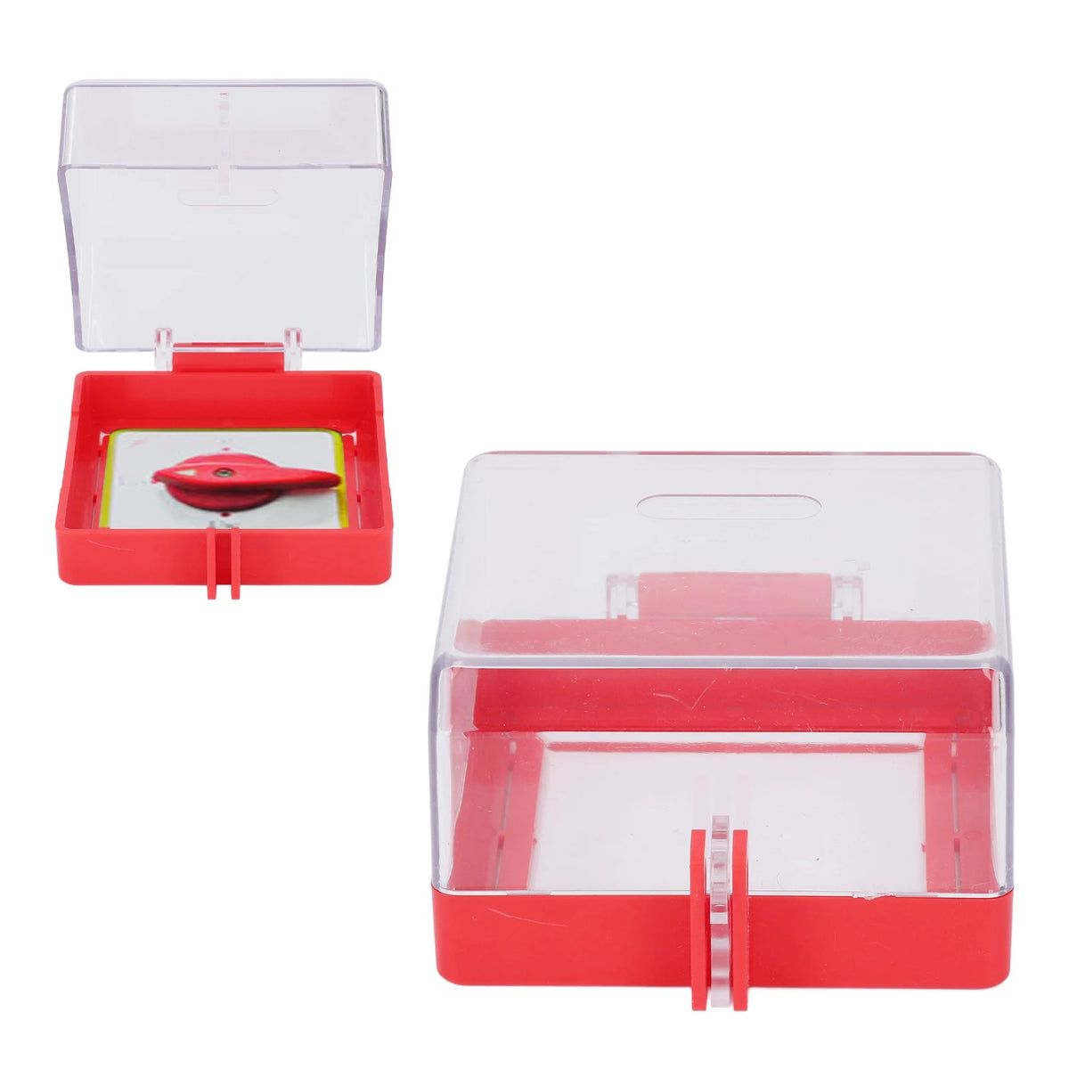 Push Button Lockout Cover Emergency Stop Button Cover Multipurpose Resistance Transparent PC Case for Workshop Factory HIP