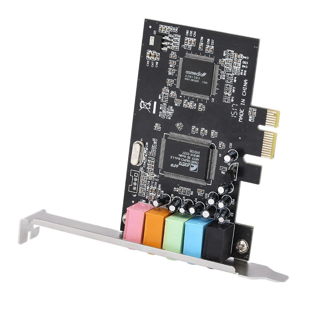 4.1 PCIe Sound Card PCI-Express X1 4-Channel Audio Adapter PCIe Sound Card HIP