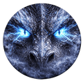 Blue Lightning Dragon Eyes Spare Tire Cover – 14 in | HIP Spare Tire Cover HIP Blue 15in