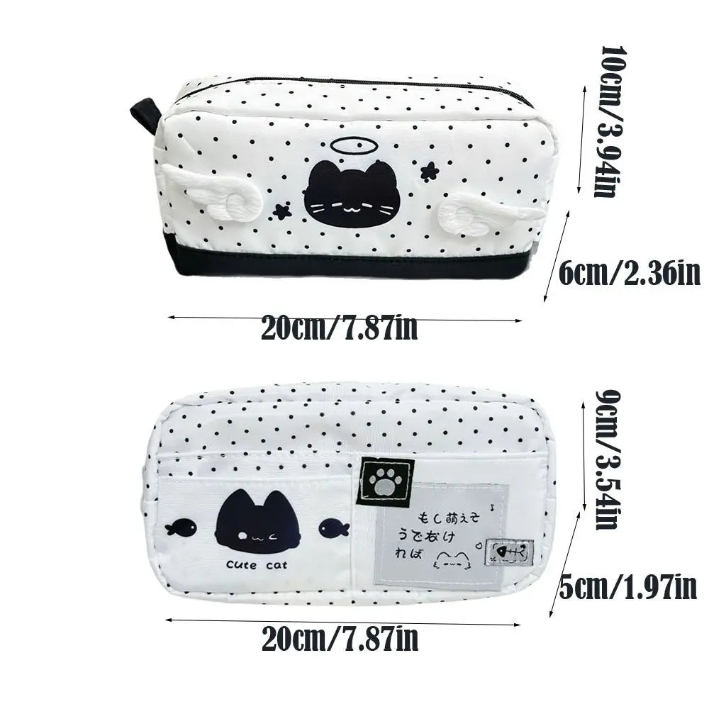 Cute Cat Pencil Case – Large Capacity Multi-Layer Stationery Bag Pencil Case HIP