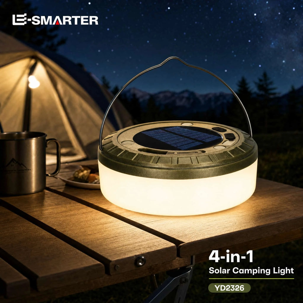 Solar 10M RGB LED Camping String Light with Flashlight Hook Solar Camping String Light HIP