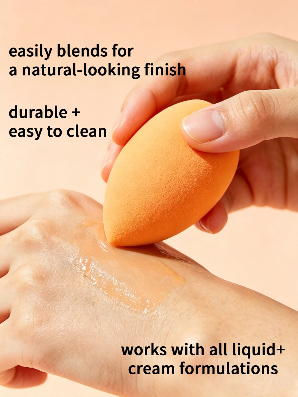 Vegan Makeup Blending Sponge – Full Coverage & Streak-Free Makeup Blending Sponge HIP