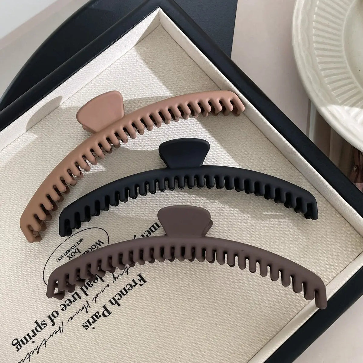 Long Claw Clip for Thick Hair – Strong Hold Resin | Women Hair Claw Clip HIP