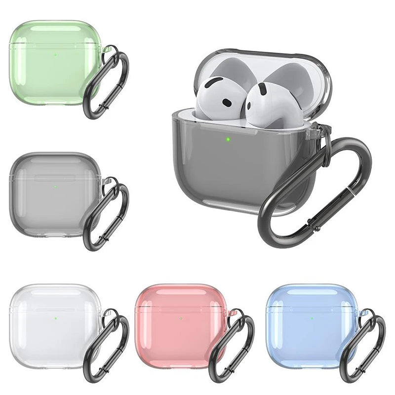 Clear TPU Case for Apple AirPods 4 2024 – Shockproof Cover Earphone Case HIP