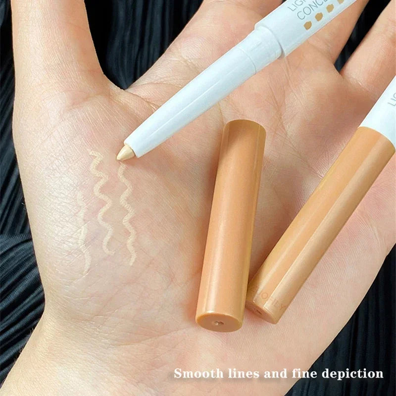 Lying Silkworm Full Cover Concealer Cover Stick Pencil Conceal Spot Blemish Foundation Waterproof Eyebrow Lip Contouring Makeup HIP