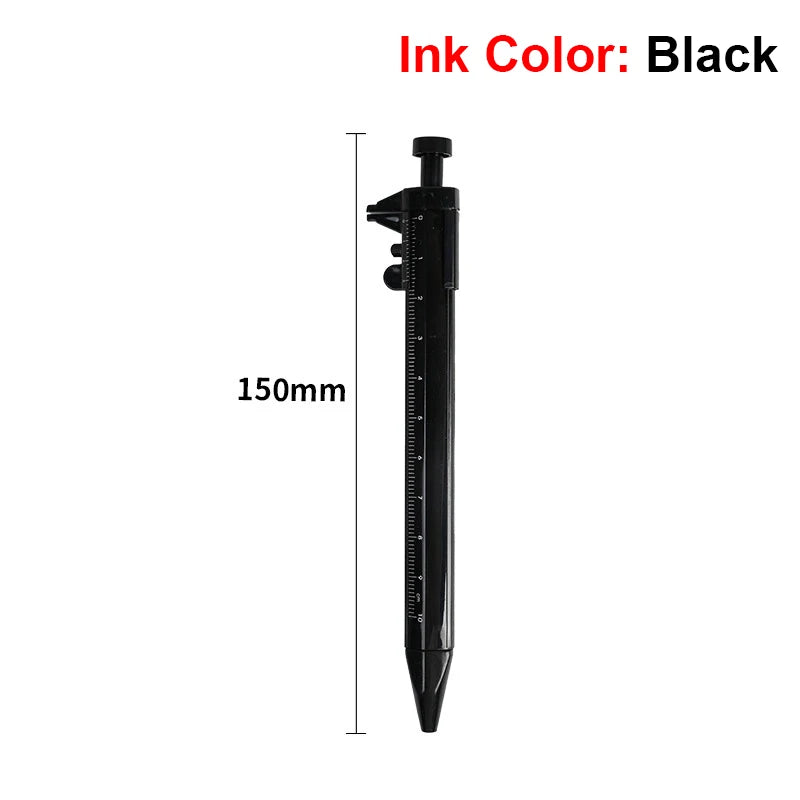 Vernier Caliper Ballpoint Pen 0–100mm – Novelty Writing Tool Novelty Caliper Pen HIP Black Pen Ink Black