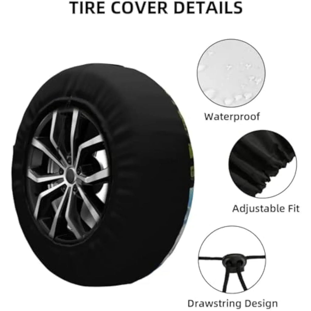 Funny Cow Spare Tire Cover – Waterproof Universal Fit RV SUV Spare Tire Cover HIP