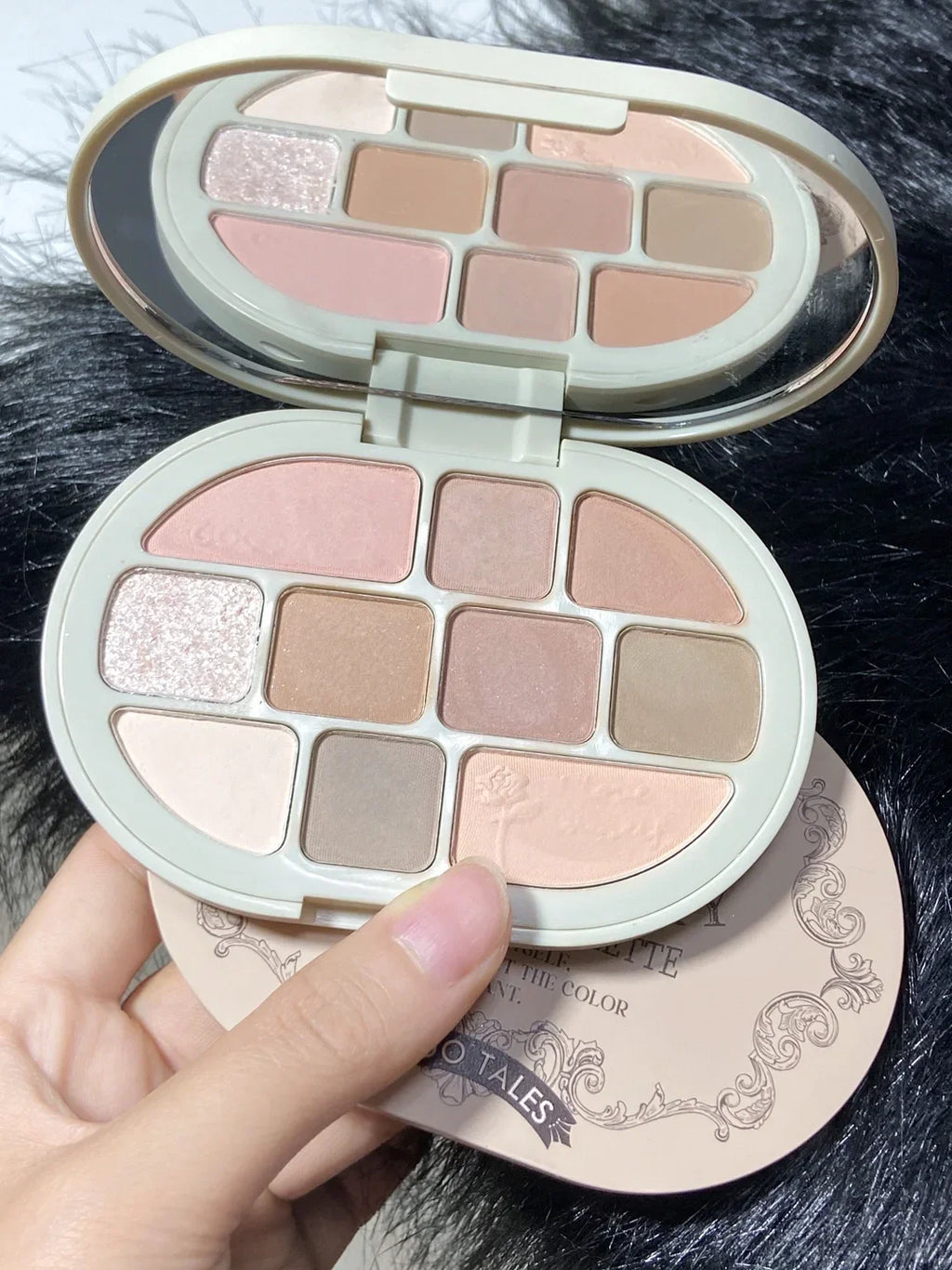 GOGO TALES 10-Color Eyeshadow & Contour Palette – Matte & Shimmer Eyeshadow Palette HIP