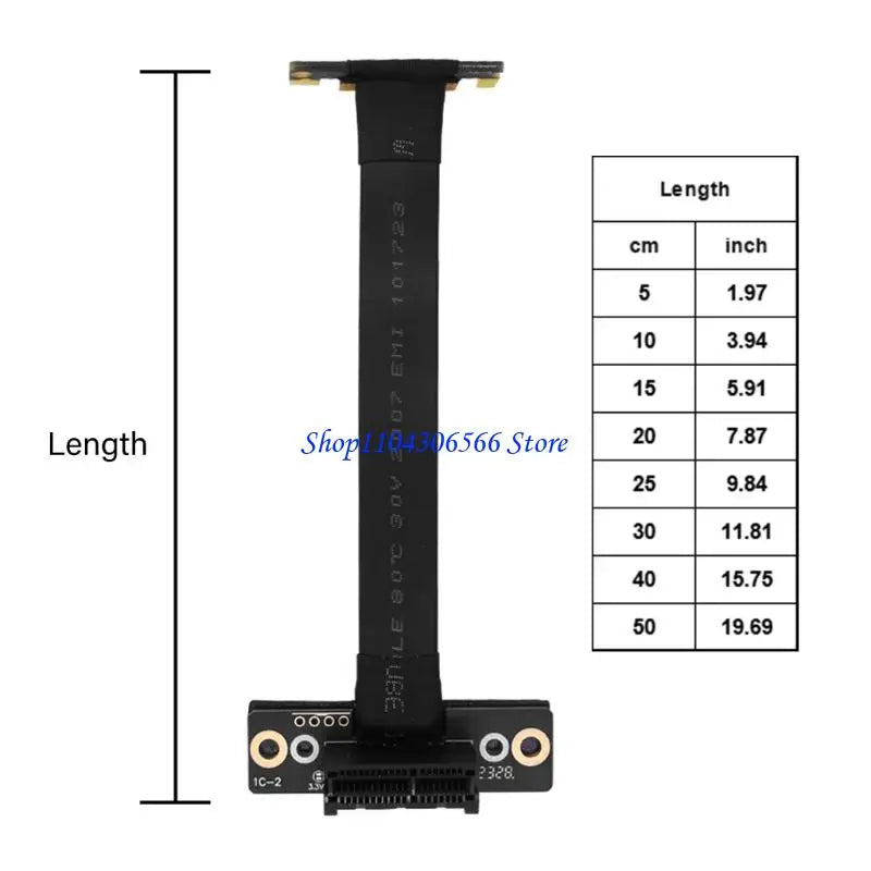 PCIe 3.0 x1 FPC Extension Cable – 5cm to 50cm | Gaming PCIe Extension Cable HIP