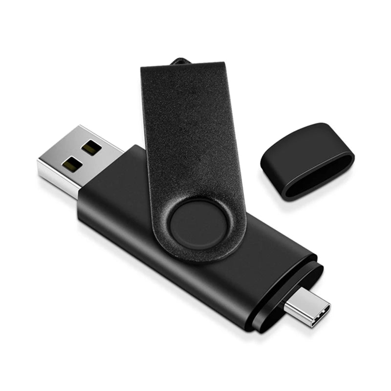2-in-1 USB-C Flash Drive USB 2.0 – 8GB to 128GB Pen Drive USB Flash Drive HIP