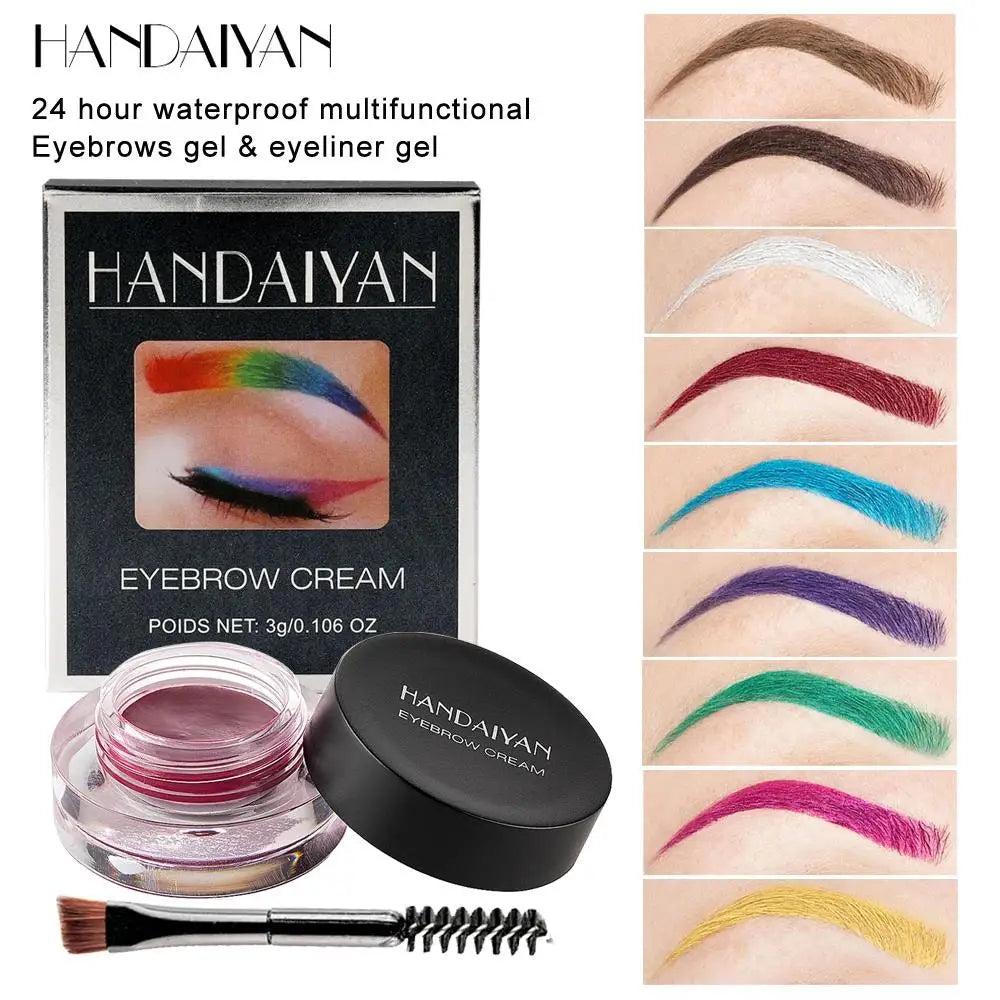 HANDAIYAN Waterproof Eyebrow Gel Cream – High Pigment & Brush Eyebrow Gel Cream HIP