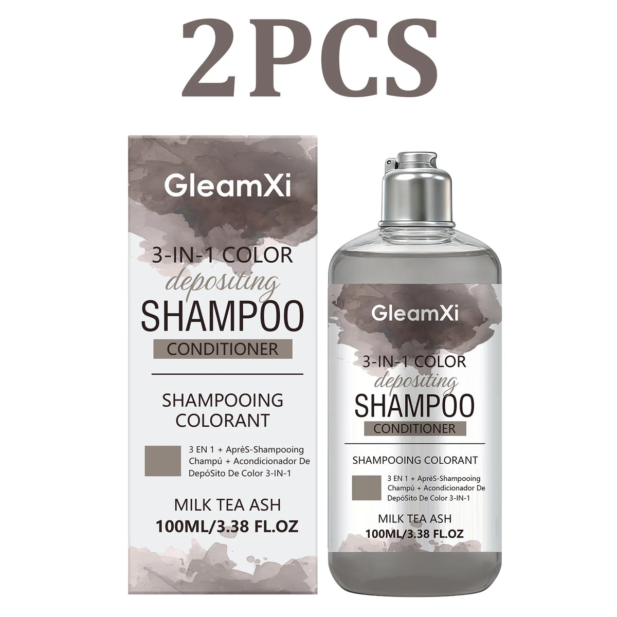 3-in-1 Hair Dye Shampoo – Colour, Cleanse & Smooth Frizz Hair Dye Shampoo HIP 2PCS