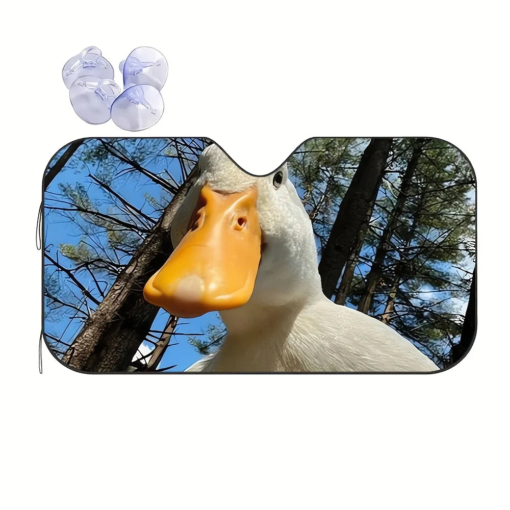 Duck-Themed Car Windshield Sun Shade Visor Cover Car Windshield Sun Shade HIP M