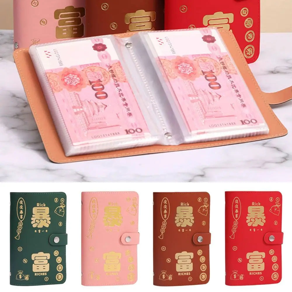 100 Envelope Money Saving Challenge Binder – PU Reusable Budget Savings Binder HIP