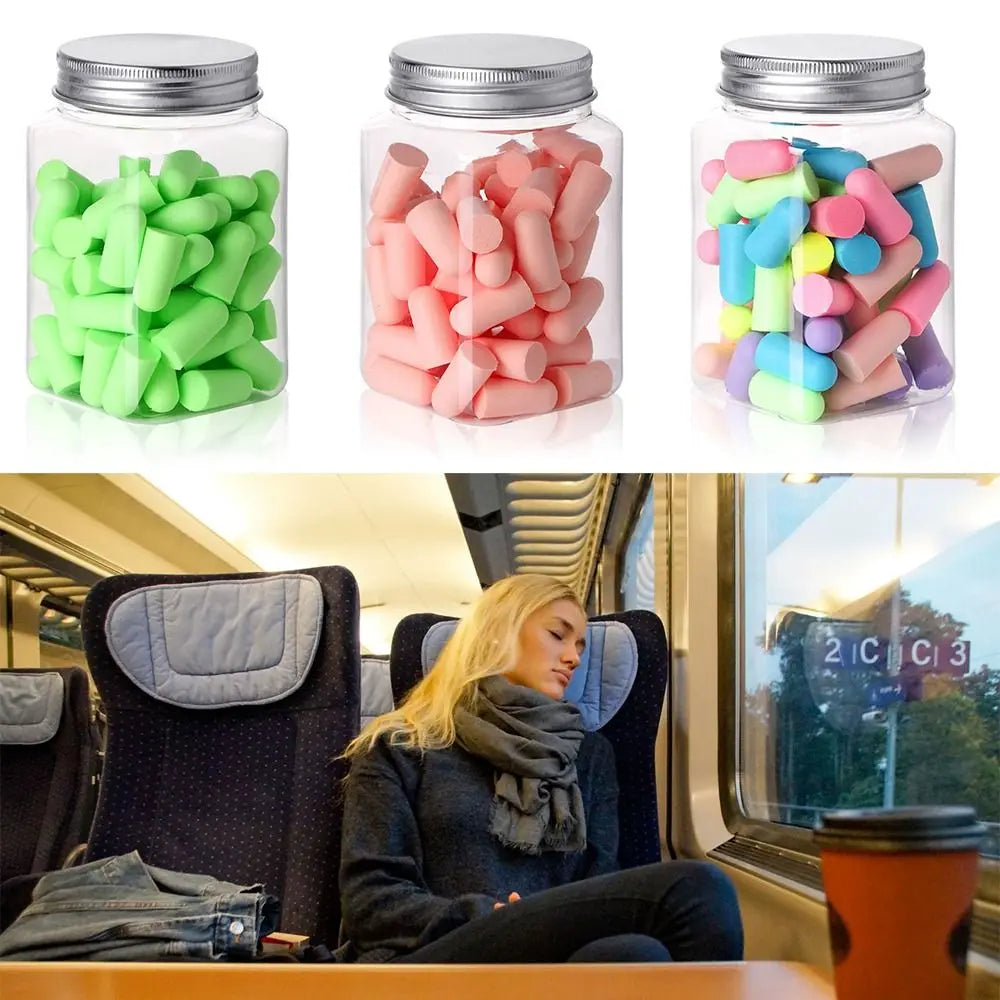 Multicolor Foam Earplugs – Noise Reduction, 10–120 Pack Foam Earplugs HIP