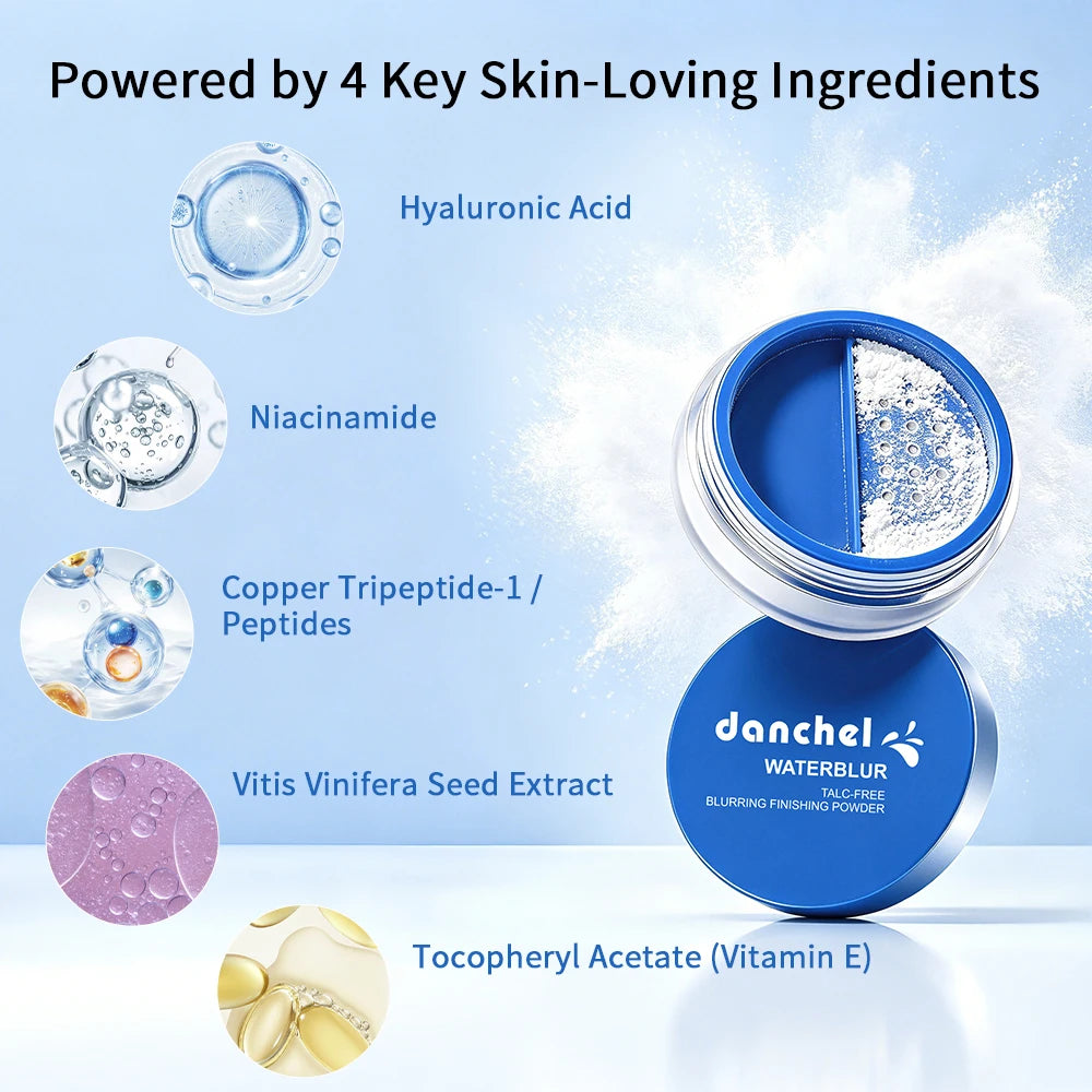 WaterBlur Hydrating Loose Setting Powder Skin Oil Control Matte Hydrating Blurring Loose Finishing Powder Daily Cosmetics HIP