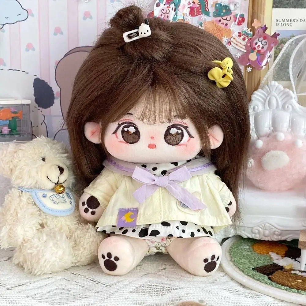 20cm Cotton Dress-Up Doll | Big Eyes & Poseable Skeleton Collectible Dress-Up Doll HIP