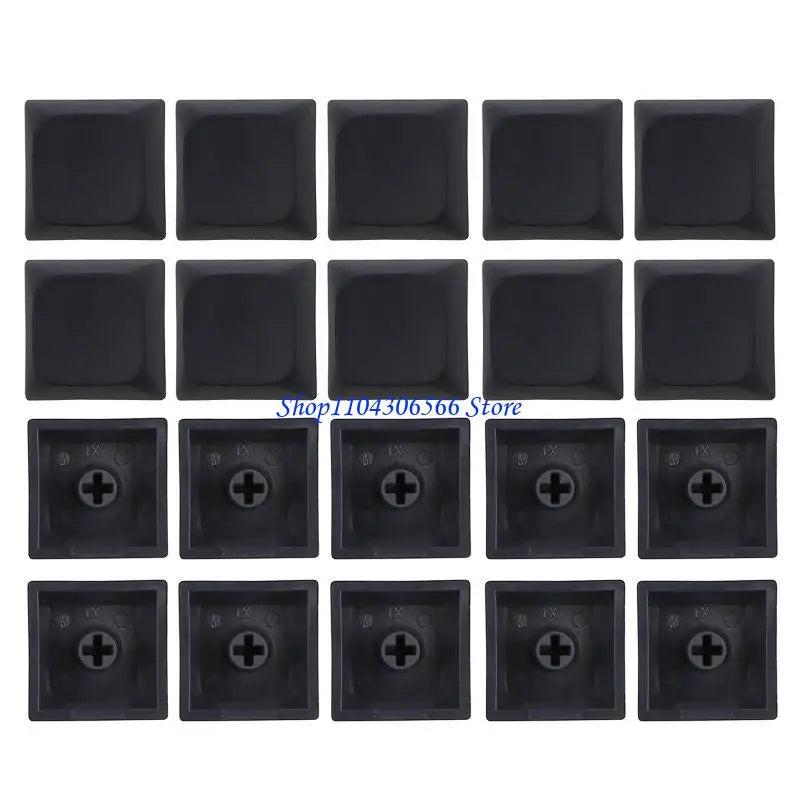 20-Pack PBT Blank Keycaps XDA Profile 1U – MX Compatible Mechanical Keyboard Keycaps HIP Black China Mainland