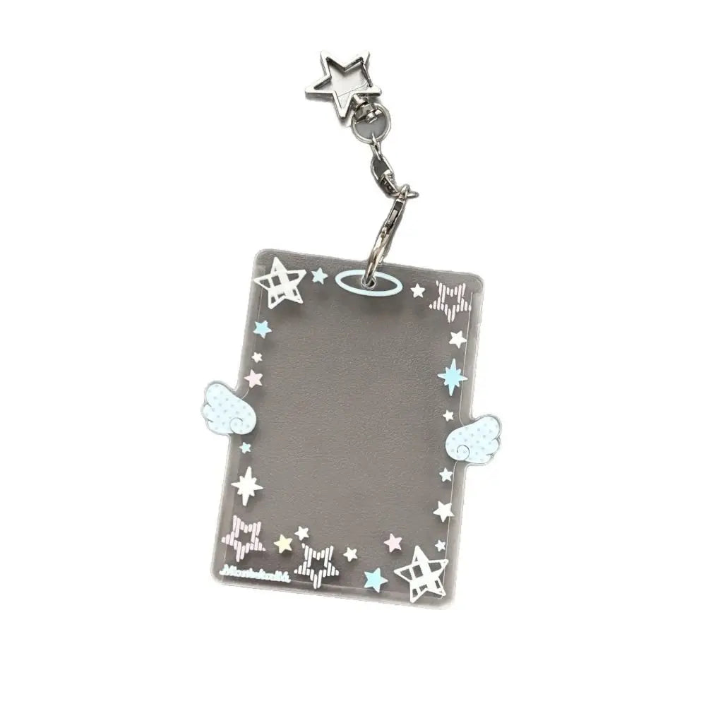 Acrylic Photocard Holder Bag Pendant – 3 Inch Angel Wings Photocard Holder HIP