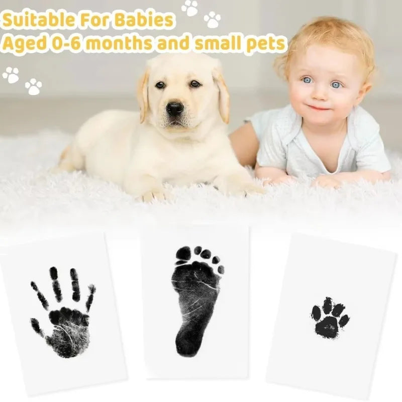 Baby & Pet Inkless Print Kit – Safe Non-Toxic Handprint Footprint Baby Print Kit HIP