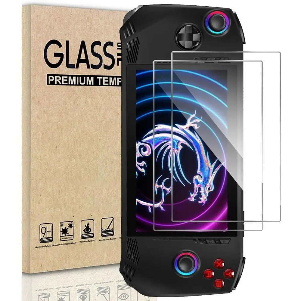 2-Pack 9H Tempered Glass Screen Protector for MSI Claw A1M Screen Protector HIP