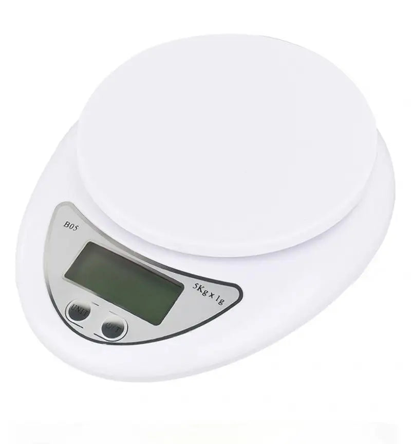 5kg Digital Kitchen Scale – LED Display, Tare & Multi-Unit Digital Kitchen Scale HIP