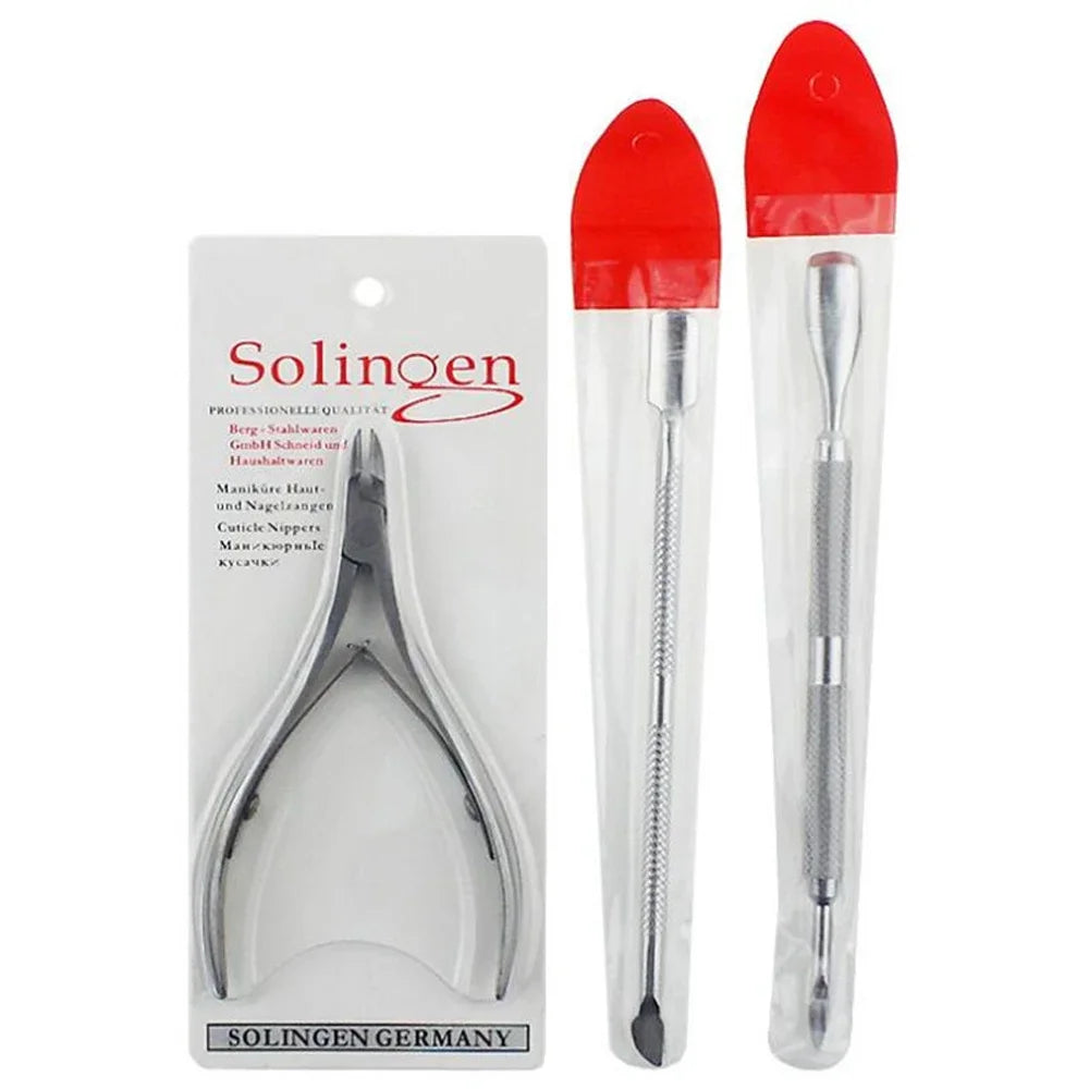 3-Piece Stainless Steel Cuticle Scissors & Clipper Kit | HIP Cuticle Care Kit HIP