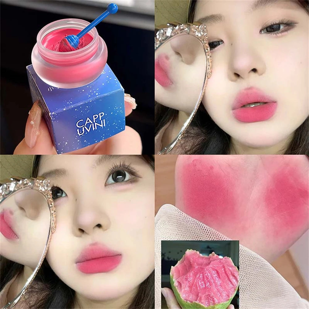 Slightly Drunk Rose Canned Lip Mud Mist Lipstick Moisturizing Velvet Matte Mousse Solid Lip Gloss Rouge Cream Tint Lips Makeup HIP 03