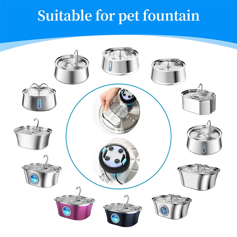 Replacement Activated Carbon Filter Cat Dog Drinking Fountain Replaced Filters for Pet Water Fountain Dispenser Accessories HIP