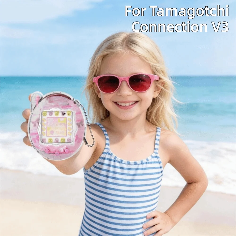 Clear Hard Shell Case for Tamagotchi Connection V3 | PC Cover Toy Protective Case HIP