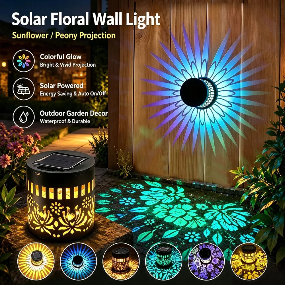 Solar Outdoor Waterproof LED Wall Light Garden Lawn Fence Light Backyard Decoration Outdoor Decoration Front Door HIP