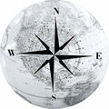 Compass Rose Globe Spare Tire Cover – Polyester Map Design Spare Tire Cover HIP Acquiesce 17 in