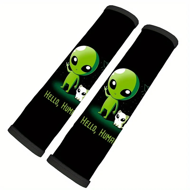 2-Pack Alien Cat Car Seat Belt Covers – Universal Fit | HIP Seat Belt Cover HIP