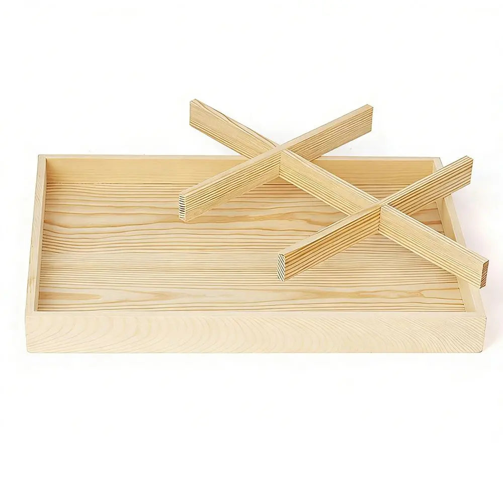 Wooden Multi-Grid Stackable Jewelry Display Tray & Organizer Jewelry Display Tray HIP