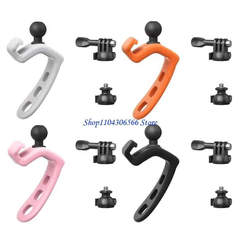 Universal Action Camera Mount – 360° & 180° Shockproof Strap Action Camera Mount HIP