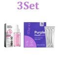Purple Mouthwash Strips & Teeth Brightening Serum Oral Care Kit Oral Care Kit HIP 3 Set
