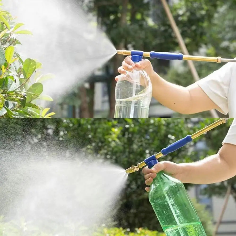 Brass Push-Pull Pressure Spray Nozzle – Single & Double Head Garden Spray Nozzle HIP