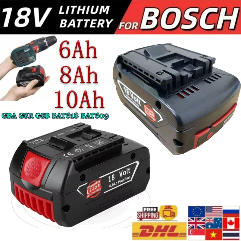 18V 10Ah Li-Ion Replacement Battery for Bosch BAT609 | HIP Power Tool Battery HIP