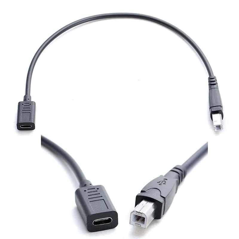 USB-C to USB-B Adapter Cable | Printer, Scanner & HDD USB Adapter Cable HIP